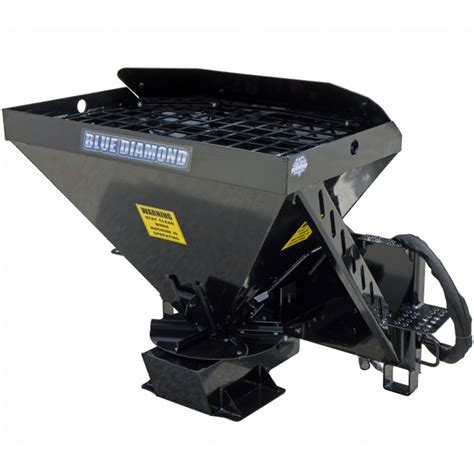 skid steer sander attachment|material spreaders for skid steer.